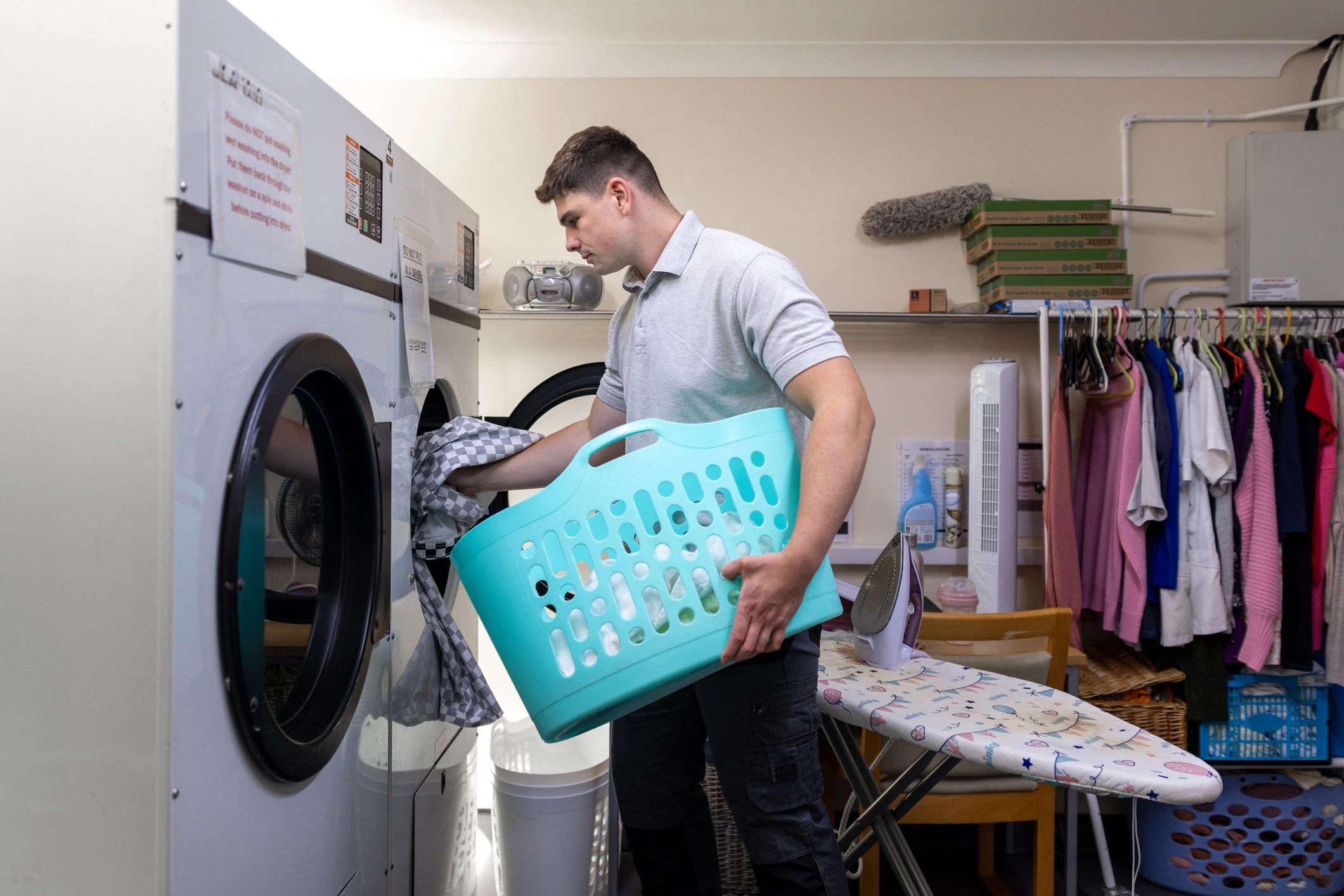 Home cleaning service in a residential property