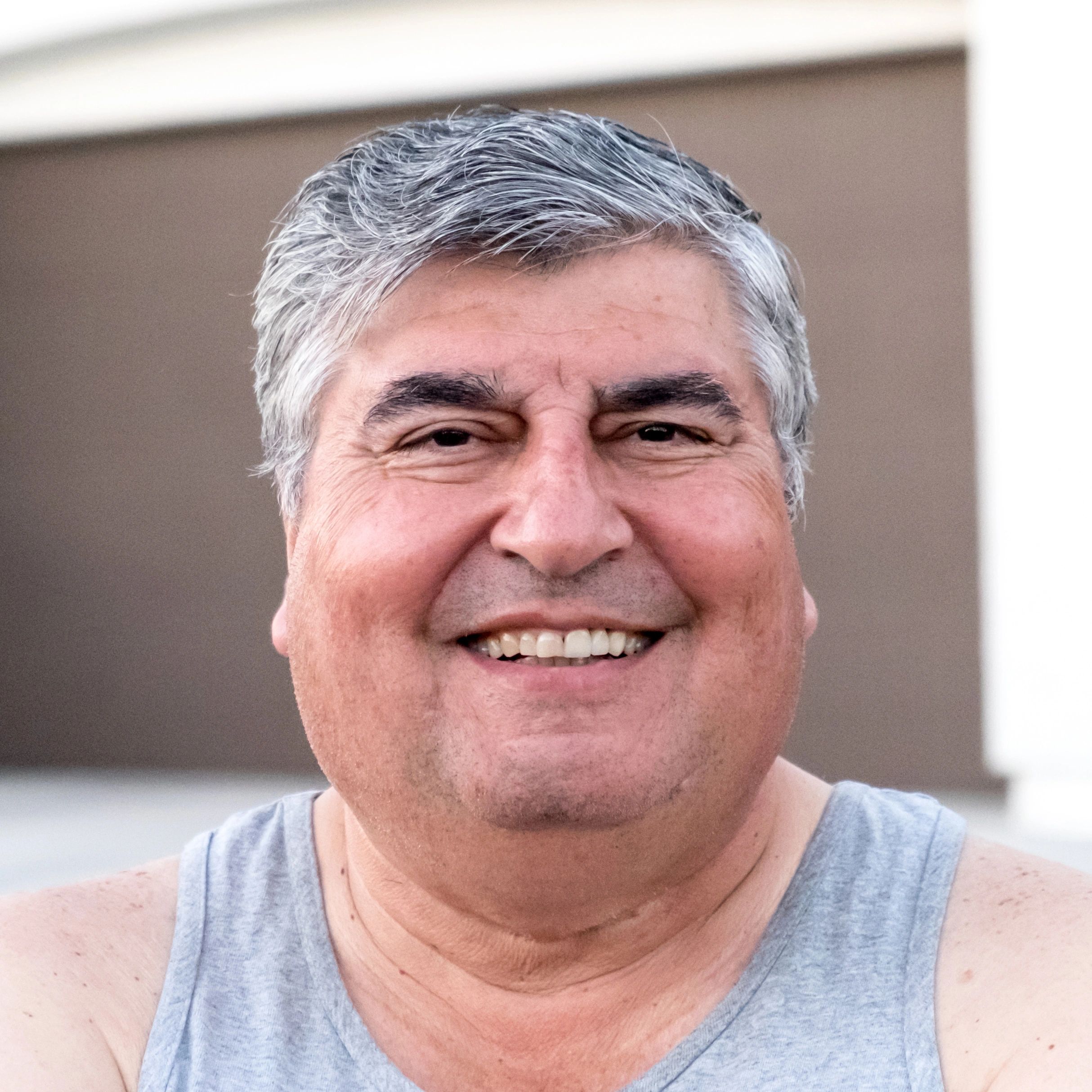 Portrait of a satisfied homeowner